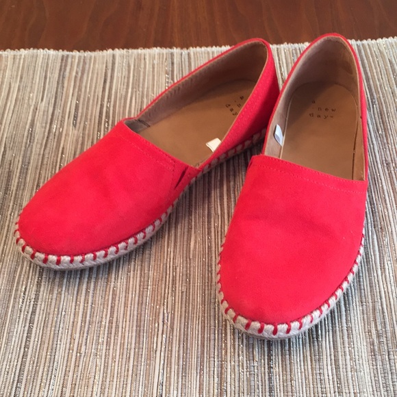 Andi Red Slip On Summer Espadrilles - Picture 8 of 8